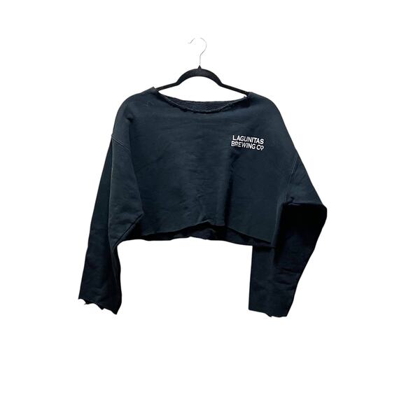 Lagunitas Brewing Co IPA Beer Pale Ale Cropped Pullover Sweatshirt Size Small - Picture 1 of 5
